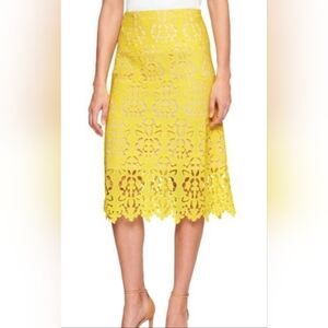 NWT BANANA REPUBLIC FACTORY Eyelet Lace Overlay Skirt, Size 4